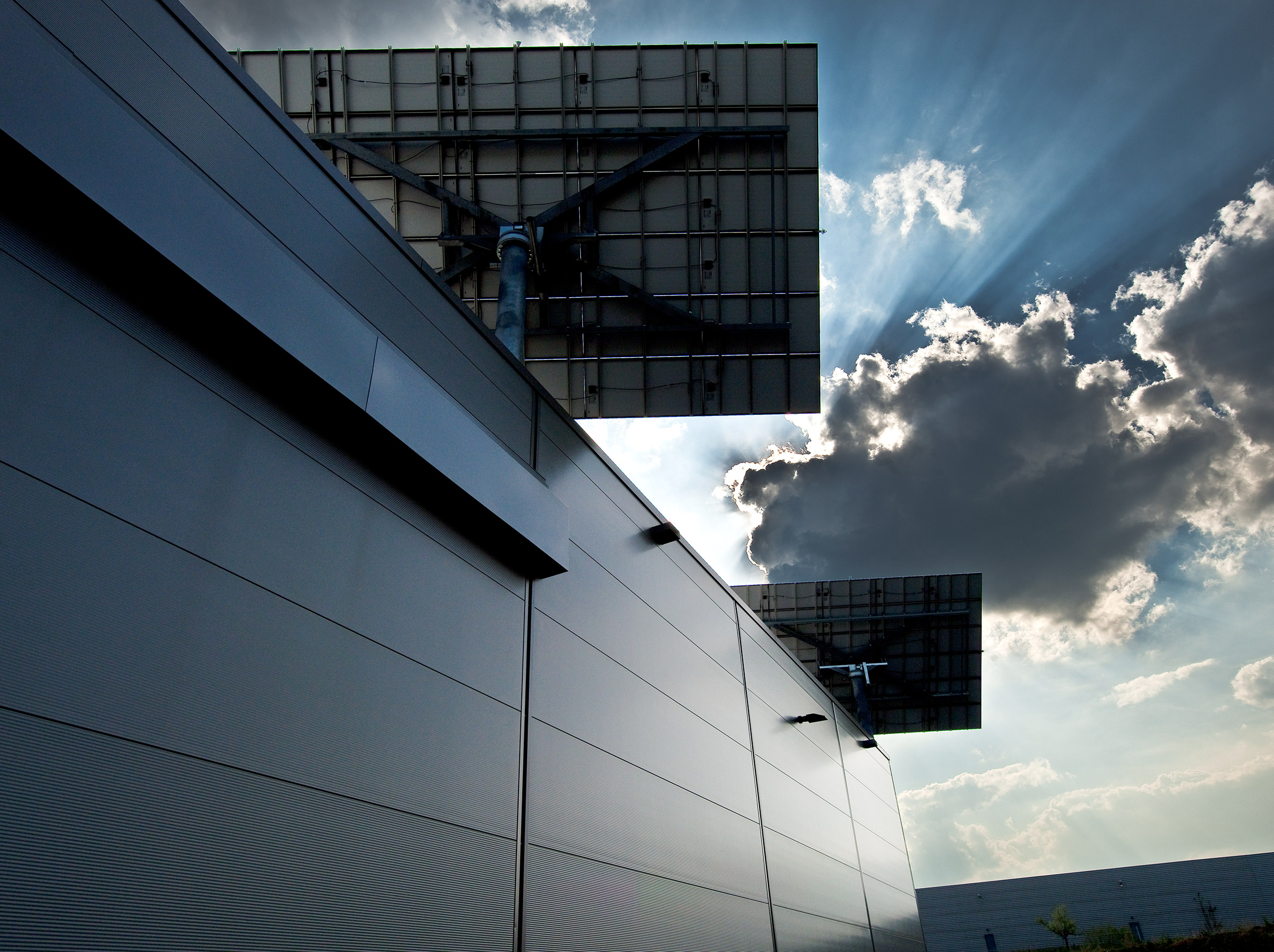 Solar Panel auf Dach